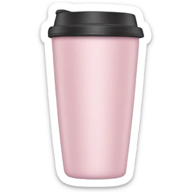 Light pink tumbler without face sticker