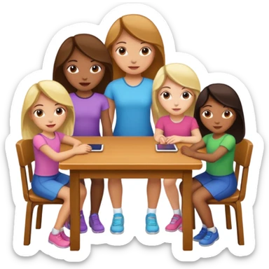 books club girls only under the table  sticker