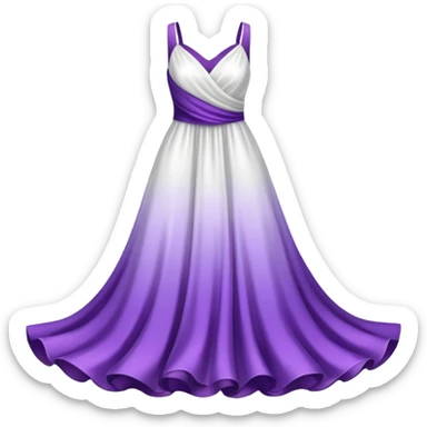 doce branco e roxo sticker