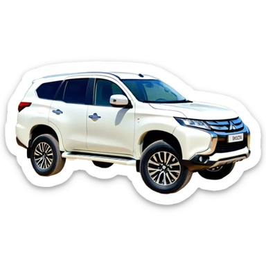 Mitsubishi Pajero sport - Mitsubishi (Model Year: 2021) (Iconic colour: White) sticker