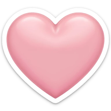 Pastel pink heart sticker