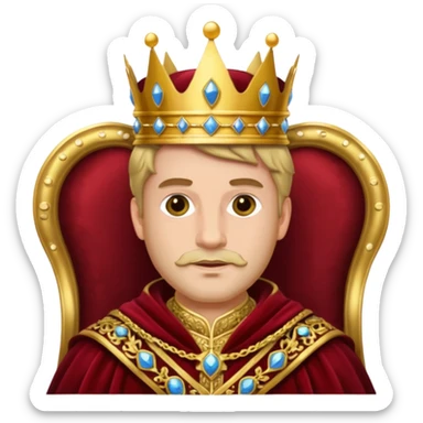 royal king sticker