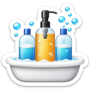 Soap and shampoo sticker