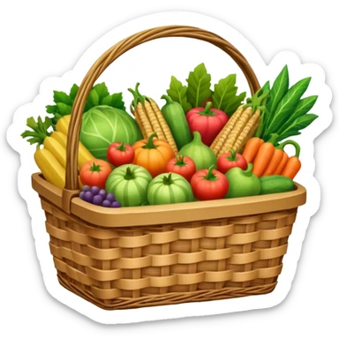 grocery basket sticker