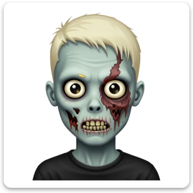Zombie boy with nu-metal vibe  sticker