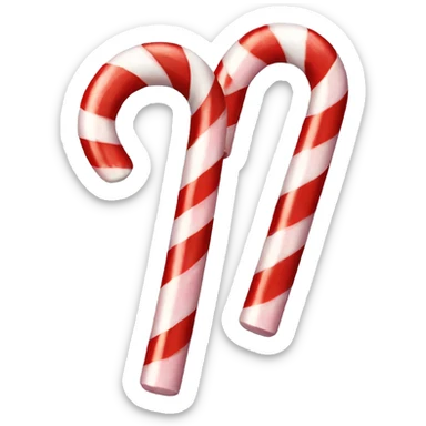 Candy cane sticker