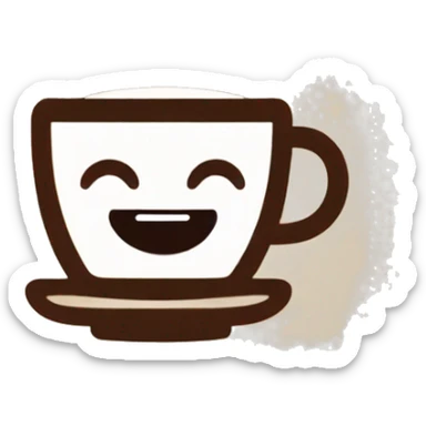 Coffe cup with a text inside "candelita tv" sticker