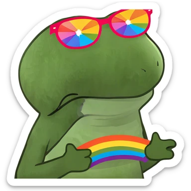 Super gay pride extra sticker