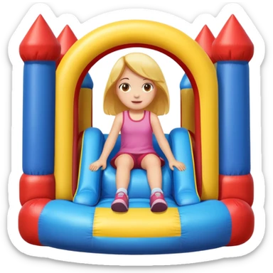  girl-sitting-in-bouncy-house sticker