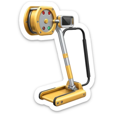 Realistic metal detector like a minelab sticker