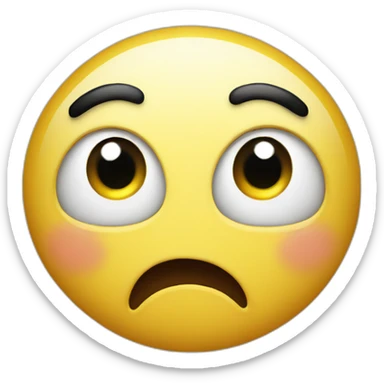 surprised face smiley sticker