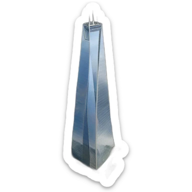 one world trade sticker