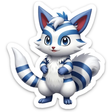 Furret-Meowstic-Zangoose-Hybrid (Full body) sticker