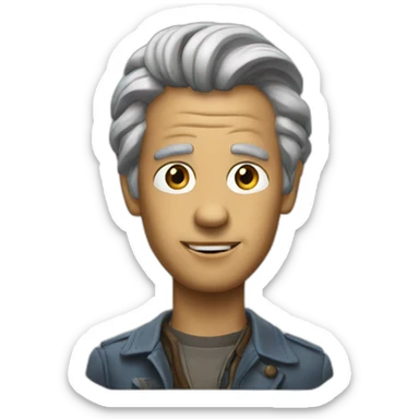 time machine from Time Machine film sticker