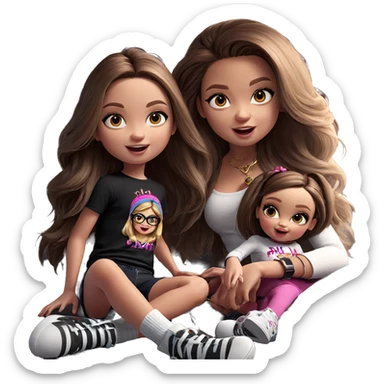 girl gang indoor fun sticker