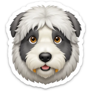 Old English sheepdog  sticker