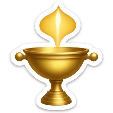 gold thurifer incense eucharist sticker