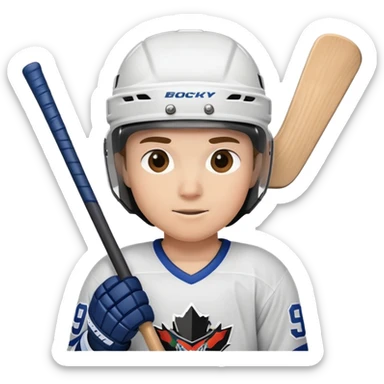 Jugador de hockey  sticker