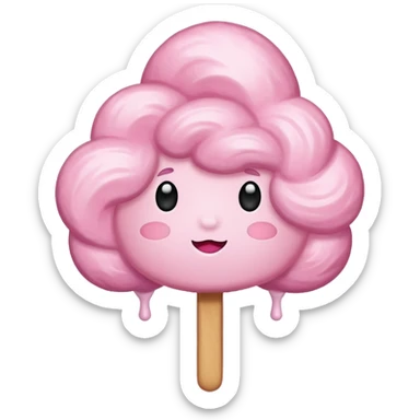 cotton candy sticker
