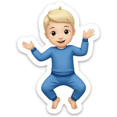 dance small baby boy sticker