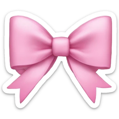 Pink bow sticker
