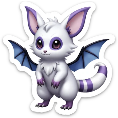 Shiny Furret-Absol-Noibat-Hybrid (Full body) sticker