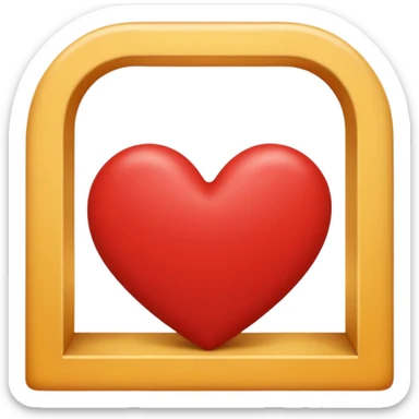 Cœur pas remplie à l’intérieur  sticker