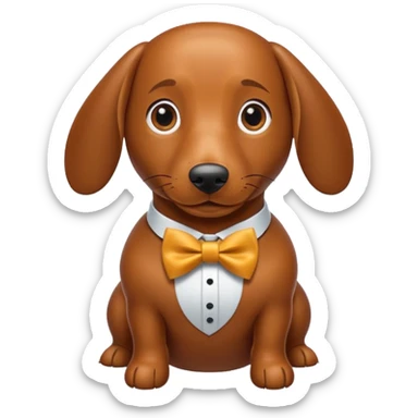 Aesthetic wiener dog sticker