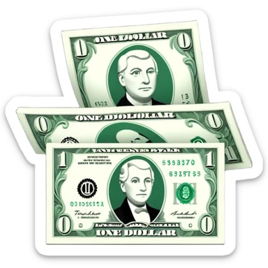 create a usd money bill sticker