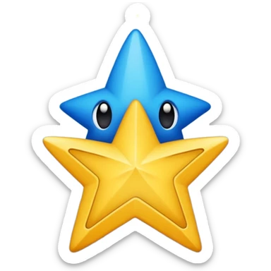 Rayos, centellas y estrellas en color azul con expresiones de furia sticker