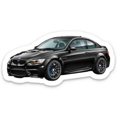 black bmw m3 sticker