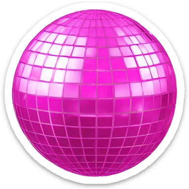 pink disco ball sticker