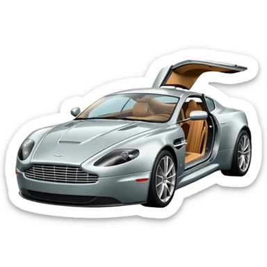 aston martin doors open sticker