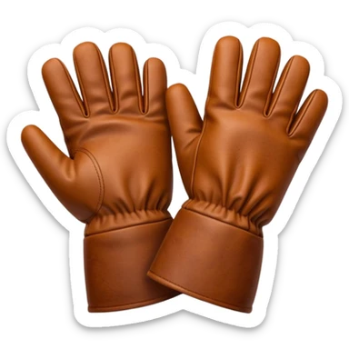 gloves gardening with dirt sticker