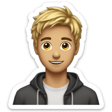 Beautiful teenage boy sticker