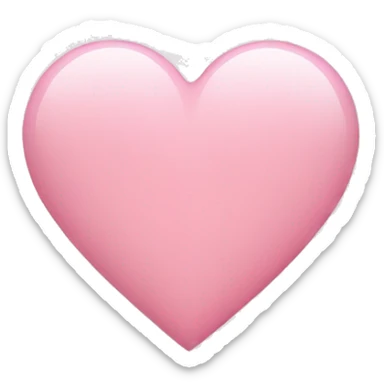 light pink heart sticker