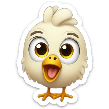 surprised-chicken-by-propose sticker