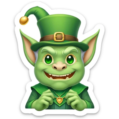 Gargoyle leprechaun sticker