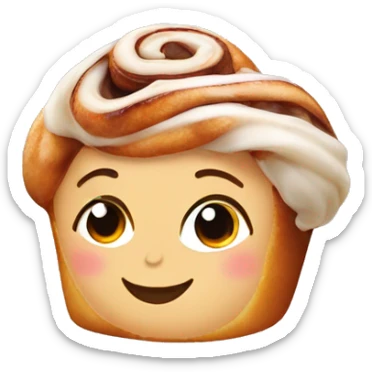 coquette cinnamon roll  sticker