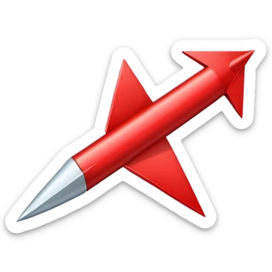 red arrow sticker