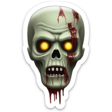 call of duty ghost zombie  sticker