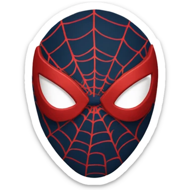 Spiderman-mask sticker