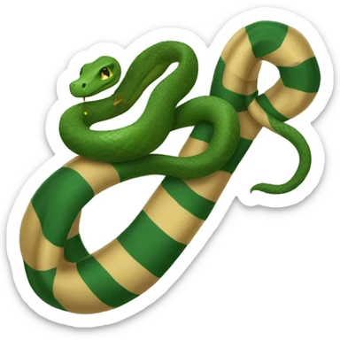 Snake wearing scarf hogwarts sticker