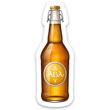 bottle of the beer Alhambra sticker