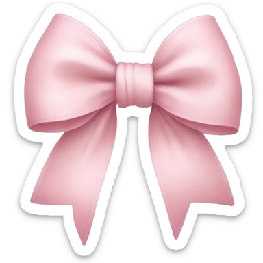 light pink cute bow sticker