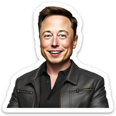 Elon musk partying  sticker