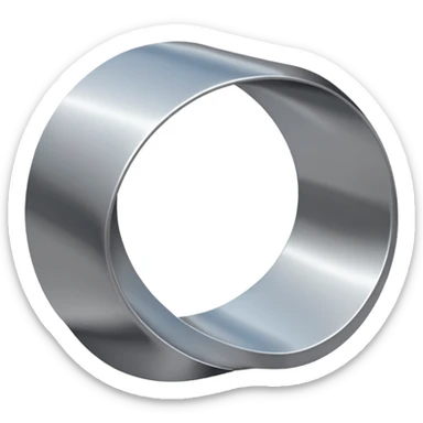 Möbius strip in an infinity shape sticker
