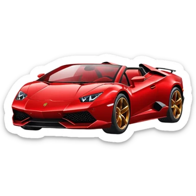 A Lamborghini sticker