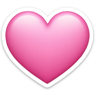 pink heart sticker