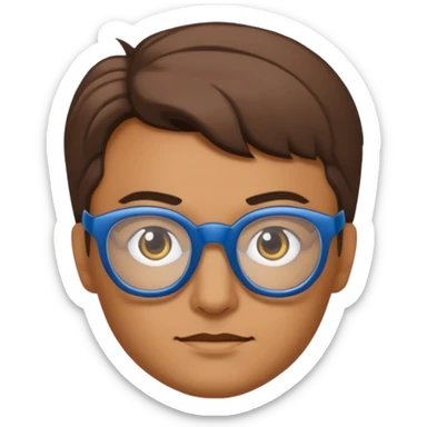 Glasses-Wearing super Heroe sticker